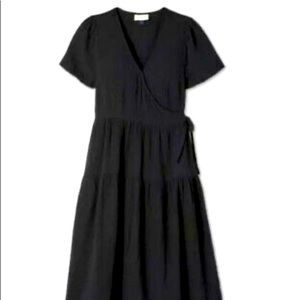 Universal Thread black wrap around dress
